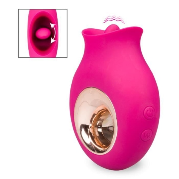 Cléopatra Fushia vibrerande tunga klitorisstimulator