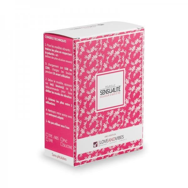 2-i-1 silikongeishabollar - LOVE & VIBES - Perineal muskeluppbyggnad - Rosa Rosa