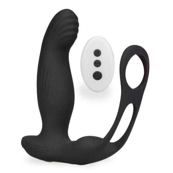 Vibrator för män anal dildo Prostata stimulator alla alternativ med cockringar Hubert Noir