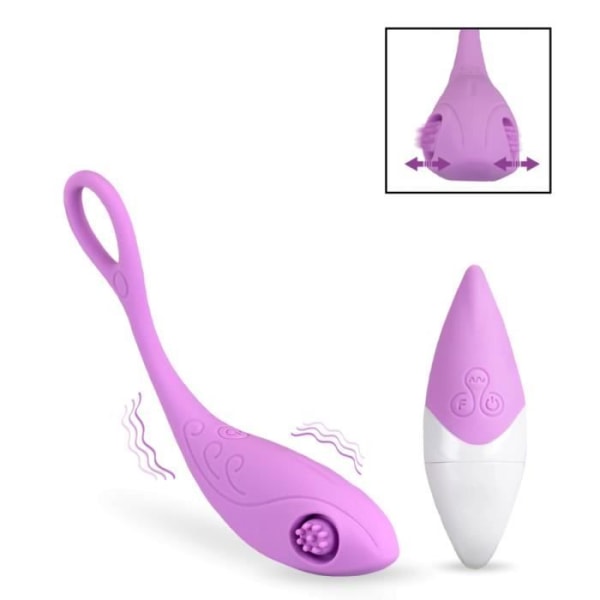 Spiked klitoris stimulator vibrerande ägg - EggXiting Purple Collection