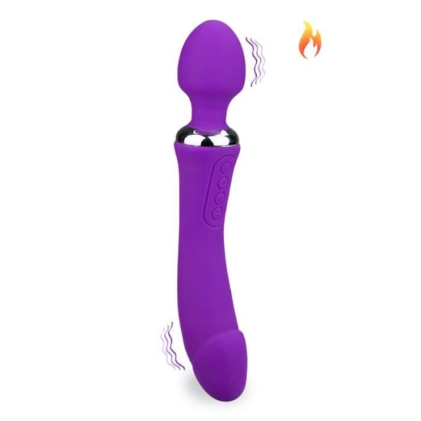 Behandla Violet Uppvärmd 2-i-1 Wand Vibrator