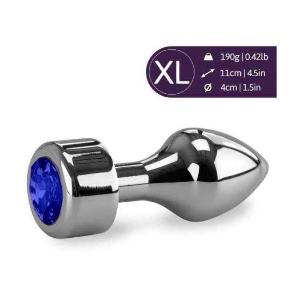 Anal Jewel Rosebud Missile XL-Sapphire