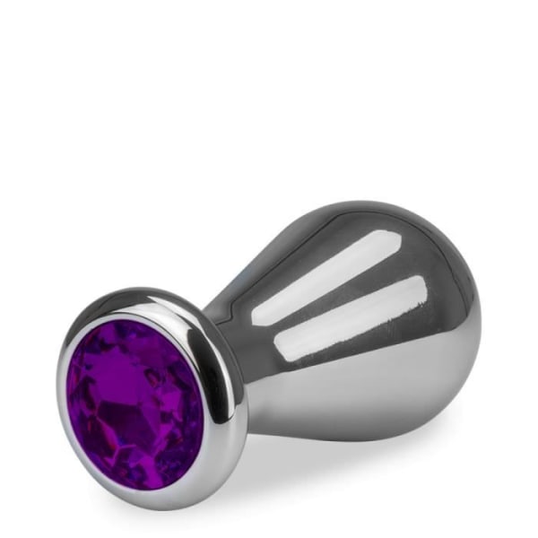 Stor diameter rosebud anal juvel - 3 storlekar - Diamond XL Amethyst Collection