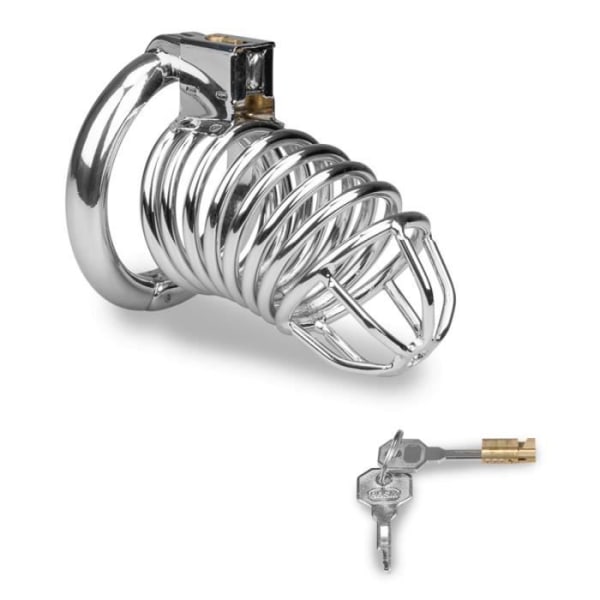 Capture L Chrome Steel Penis Chastity Cage