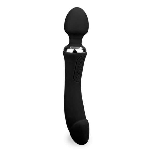 Treat Heated 2-in-1 Wand Vibrator - Fantasy Wand Collection Black