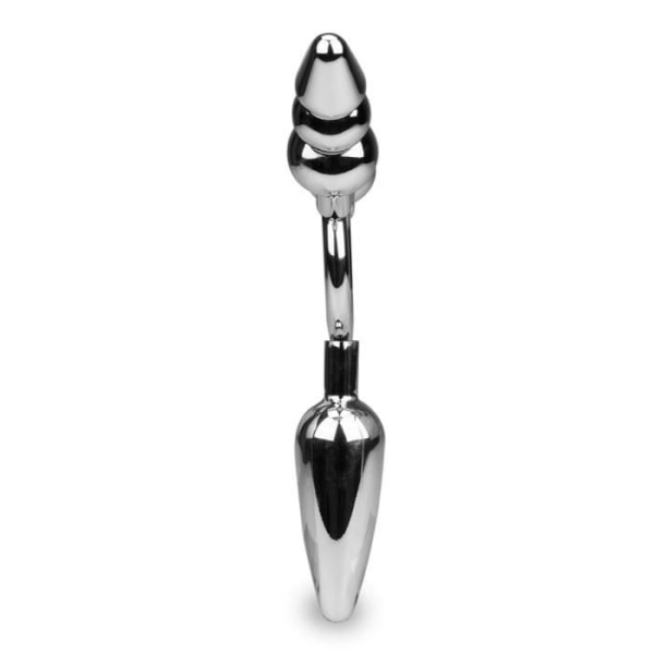 Sextoy - Geode - Trippelplugga för anal i rostfritt stål - 3 avtagbara pluggar med olika former och diametrar