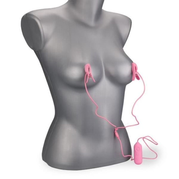 Elektrostimulering och vibrationsnippklämmor - LOVE AND VIBES Collection Pink