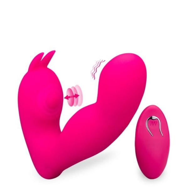 Pulsations- och vibrationsklitoris och G-punktsstimulator - LOVE AND VIBES Pink Collection