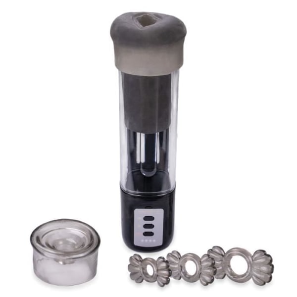 Masturbator penis pump 3 cockring - BigMen Black Collection