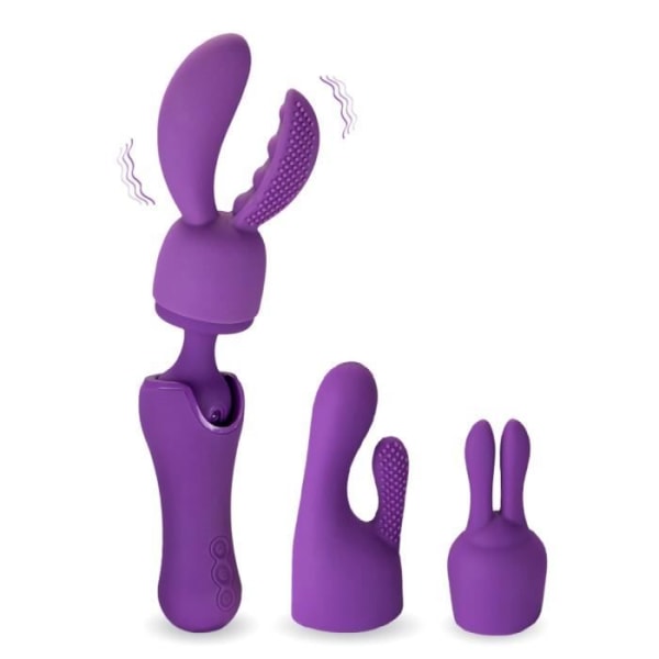 Wandvibrator 10 hastigheter 3 tips - Fantasy Wand Violet Collection