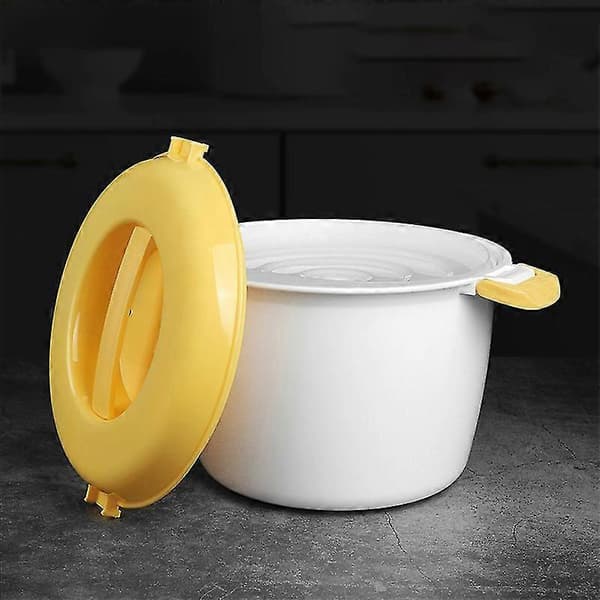 Portable Microwave Rice Cooker Multifunctional Steamer 2800ml Insulated Lunch Box Steaming Out