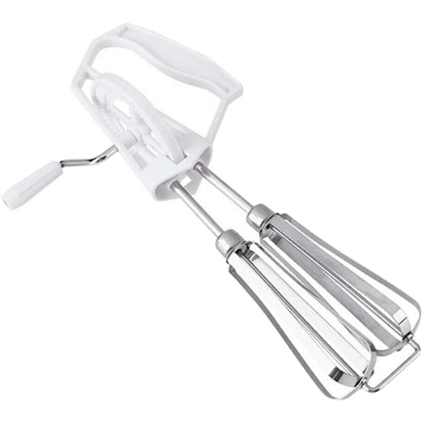 Manuell roterande äggvisp i rostfritt stål, handmixer, mjölkvisp