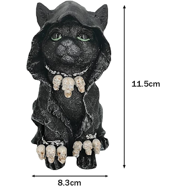 Kattefigur, Den Grimme Mand med Leen, Sort Sød Kat