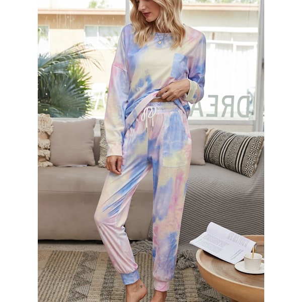 Dam Pyjamas Set Kvinnor Siden Satin Pyjamas Set Pyjamas Set Lång