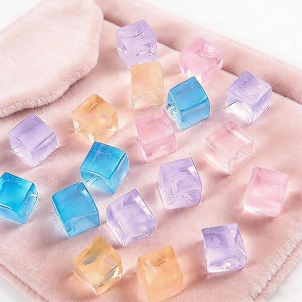 Blød Squishy Terning 10-pak, Stresslindrende Sensorisk Legetøj til Voksne med Angst, Fidget Blok til Kontor Hjem