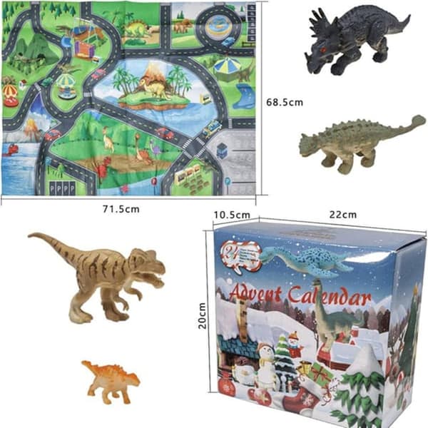 Julekalender 2025 Dinosaurleker Barn 24 Dager Gutt 3-9 År-FS-