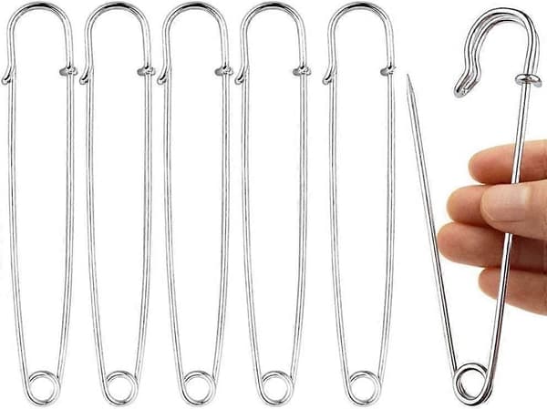 20 st Stor säkerhetsnål 10 cm Stor säkerhetsnål Säkerhetsklämma Jättesäkerhetsnål för hantverk Smycken Stickning Kläder