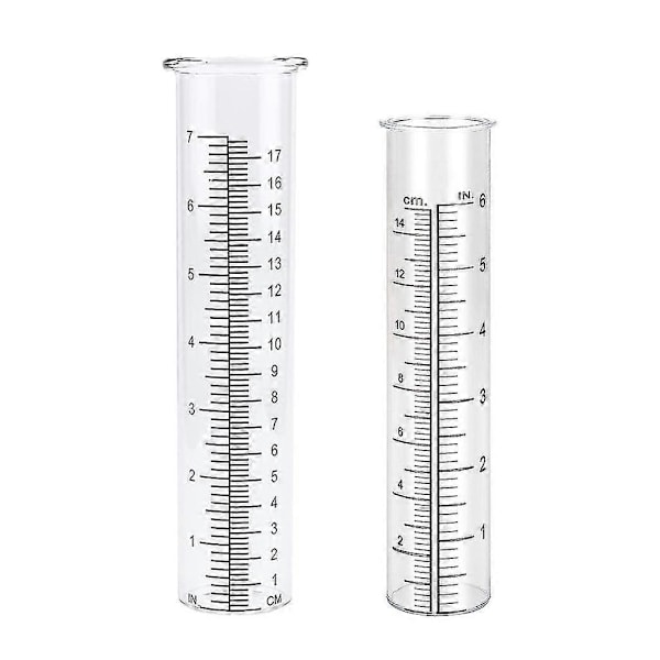 Højtydende erstatningsrør til regnmåler, glas vandmålingsværktøj, egnet til have og udendørs brug-FS4- 7 inches