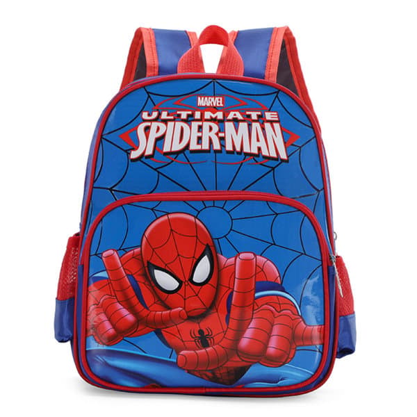 Marvel Barn Spider-Man Rygsæk Rejse Skole Taske Blå-FM- Blue