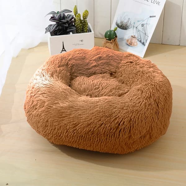 Blød og beroligende donut hundeseng (Mange farver) Grå Grey Grå / 60 cm