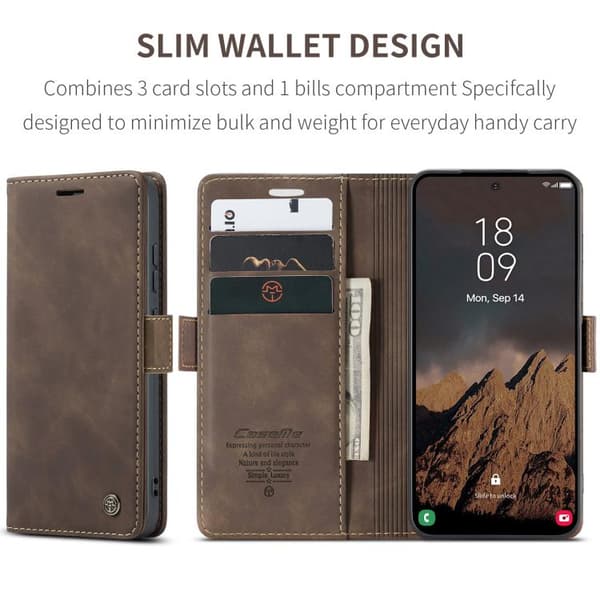 Samsung Galaxy S26 Ultra 5G Case - CaseMe 013 Multifunctional Horizontal Flip Leather Case