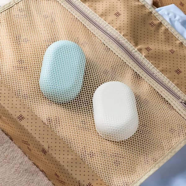 Resetvålask med lock - Bärbar tvålhållare i plast för badrum, camping och resor