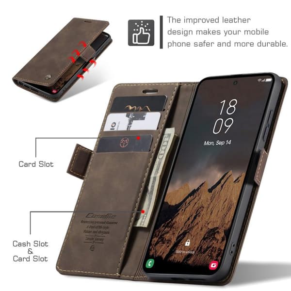Samsung Galaxy S26 Ultra 5G Case - CaseMe 013 Multifunctional Horizontal Flip Leather Case