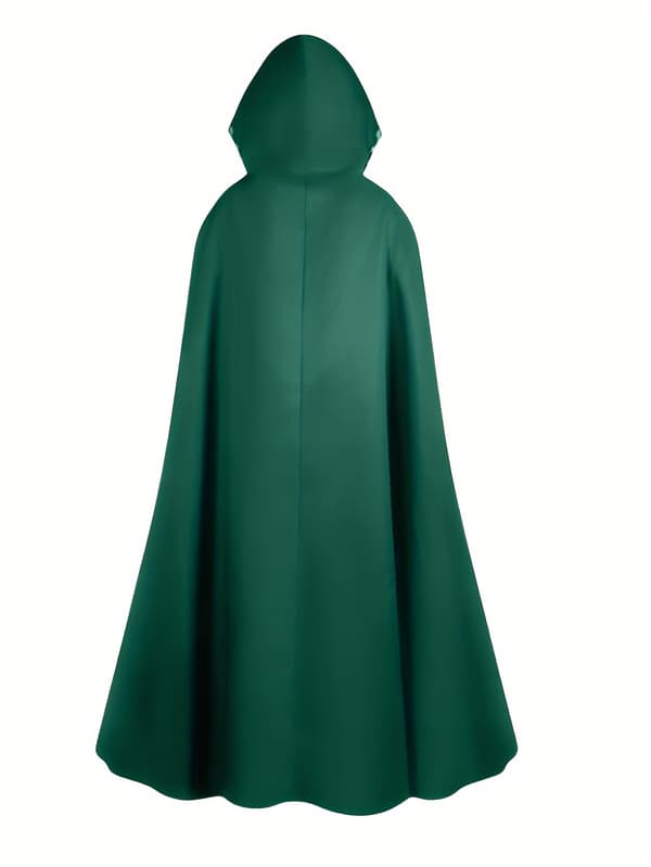 Hættekape til voksne Middelalder Renæssance Cosplay Kostume til Halloween og Rollespil L Green