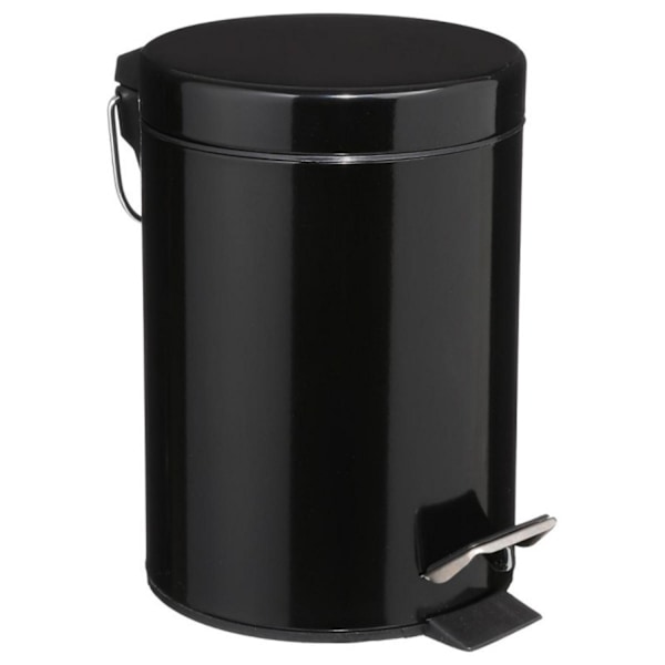 Pedalbøtte i Svart Metall - 3 L