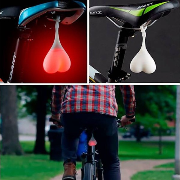 Pung Baklykta / LED-lampa för Cykel - Cykellampa Red Röd