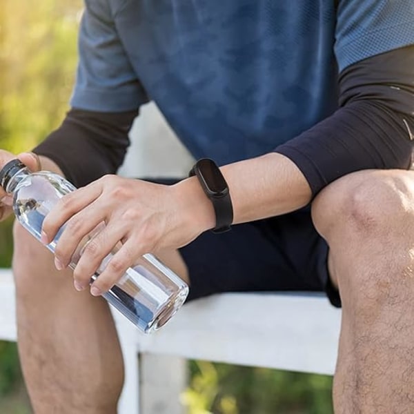 Rem Kompatibel med Xiaomi Mi Band 5/6, Klassiske og Fargerike Myke Silikon Erstatningsarmbånd for Amazfit Band 5.