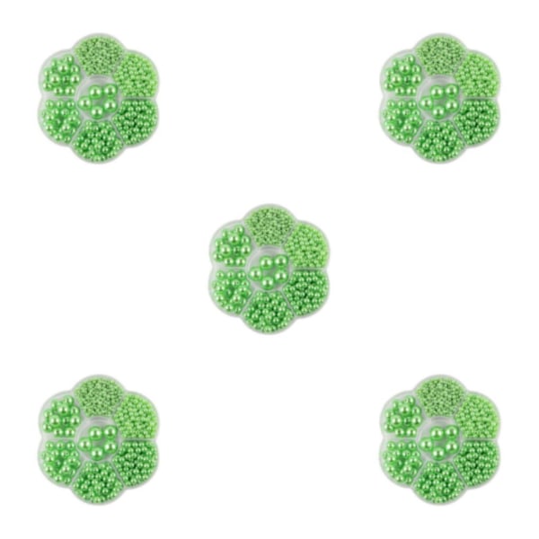 1/2/3/5 1150 st DIY-pärlor för att göra vackra smycken - Grön green 5PCS