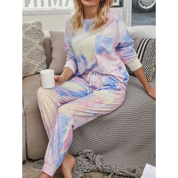 Dam Pyjamas Set Kvinnor Siden Satin Pyjamas Set Pyjamas Set Lång