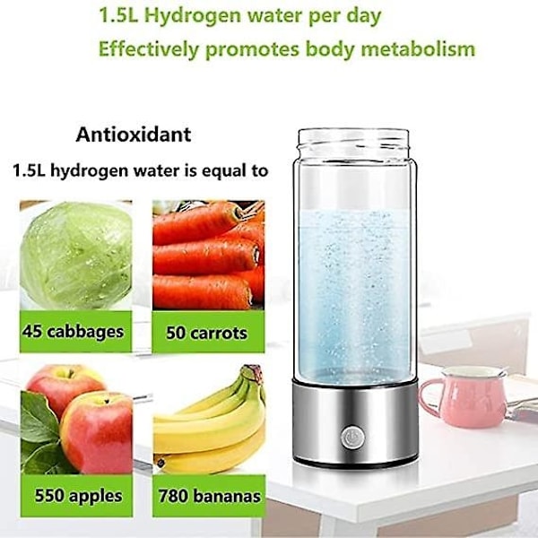 Hydrogen Generator vandflaske, Real Molecular Hydrogen Rich Water Generator ionisator - Perfet-X42-