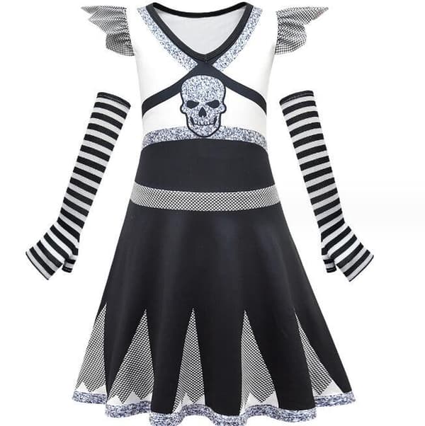 Halloween Cheerleading-uniformer för barn med gratis ärmar 150CM