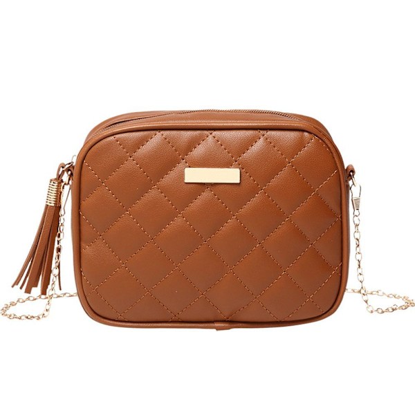 Liten Messenger-väska för dam Crossbody-väskor-FS1- Style2 Brown