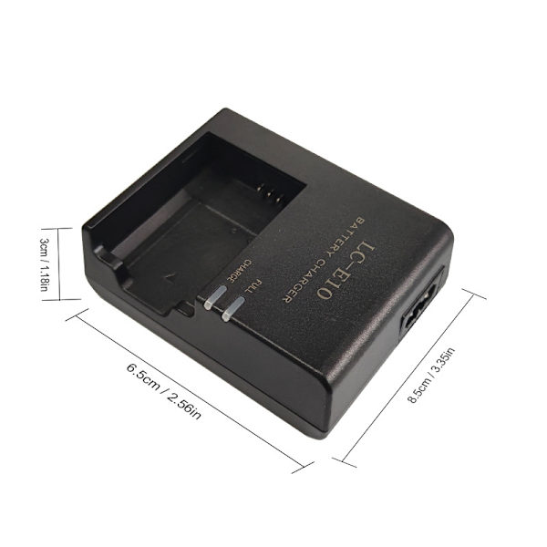 Oplader til Canon EOS 1100D 1200D 1500D 3000D X50 LC-E10/LP-E10 Batteri-FS-