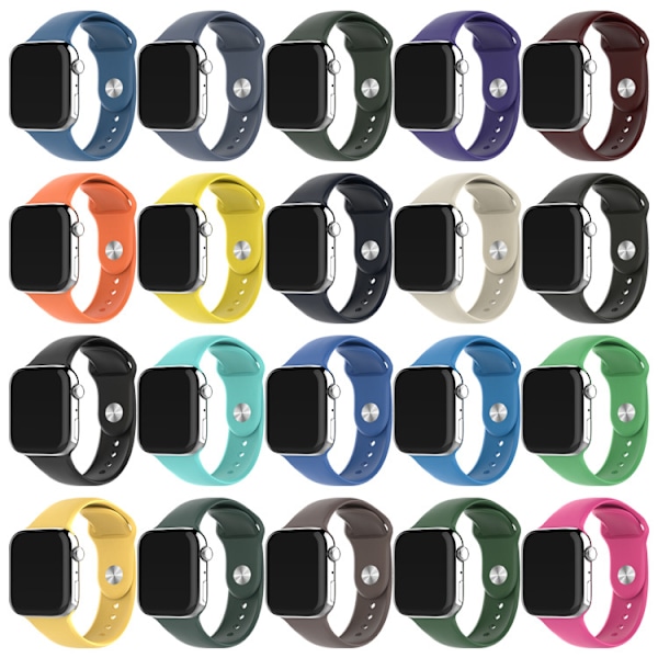 Lämplig för Apple Watch silikonarmband 38/40/41mm armband