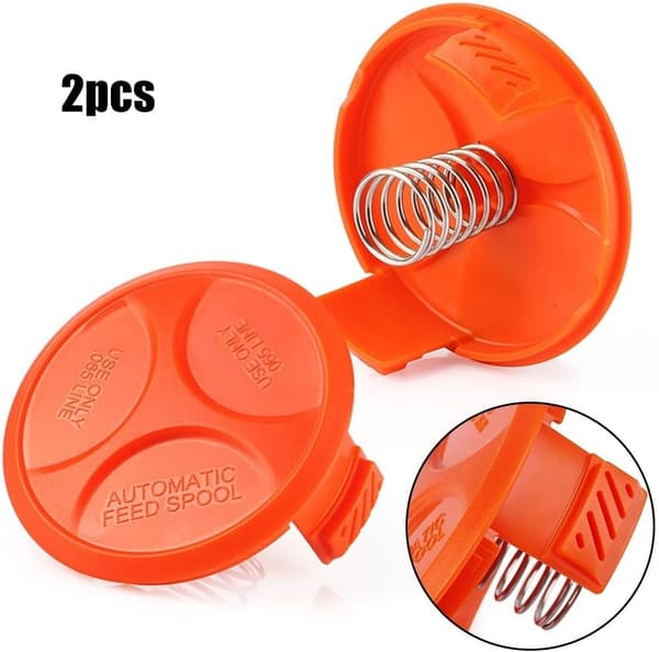 5 stk Spolehetter for Black & Decker Gressklipper BESTA525 BESTA528 BESTA530 ST1823, Gressklipper ABS Erstatningsspolehette
