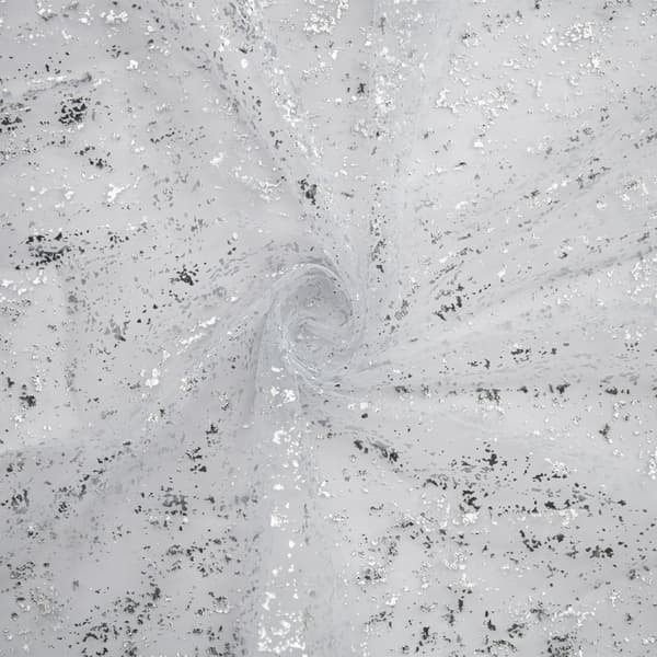 Tyllnett bordløper glitter gullfolie 70x300cm, festlig lyseblå gull dekorasjon