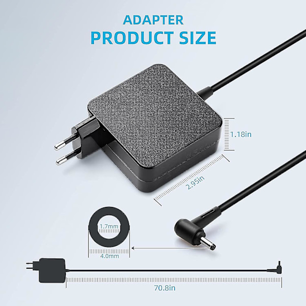 65W bærbar oplader 20V 3.25A til Lenovo Ideapad 310 310s 320 330 330s 14ikb 15ikb 510 710 3 17ada05 S145 Flex Adl45wcg