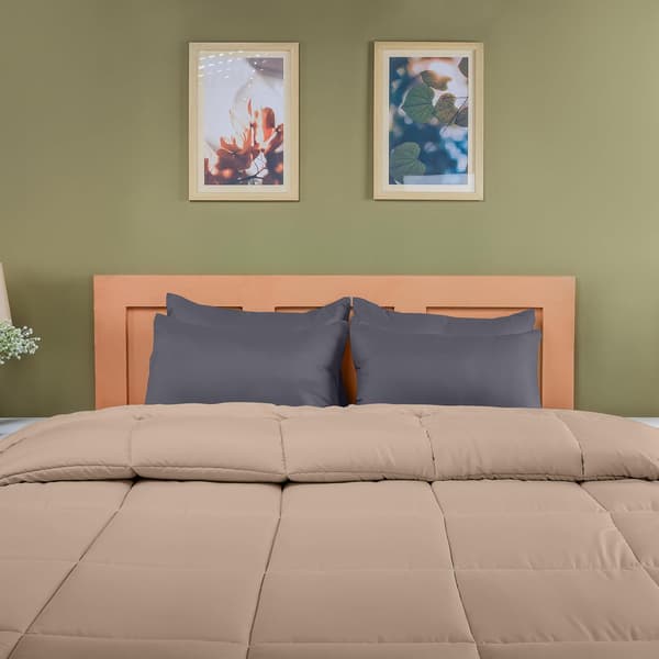 Pillowcase 4-pack - Standard size 50x75 cm - 100% brushed microfiber pillowcases with envelope closure - Wrinkle, fade and stain resistant pillowcases Gray