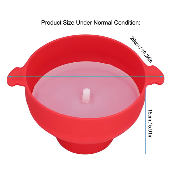 Microwave Popcorn Popper Silicone Foldable Bowl Maker High Temperature Resistant with Handle-FS-