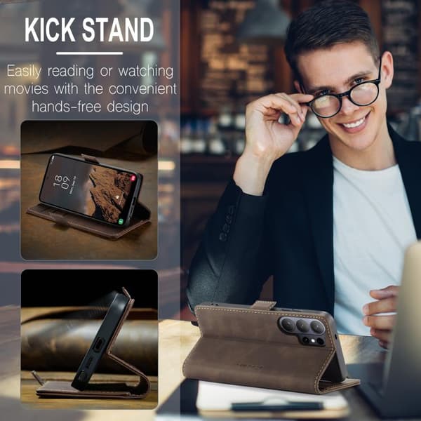 Samsung Galaxy S26 Ultra 5G Case - CaseMe 013 Multifunctional Horizontal Flip Leather Case