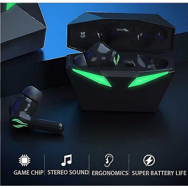 Bluetooth 5.1 Trådlösa Hörlurar Med Laddningsfodral 3D Stereo Öronproppar