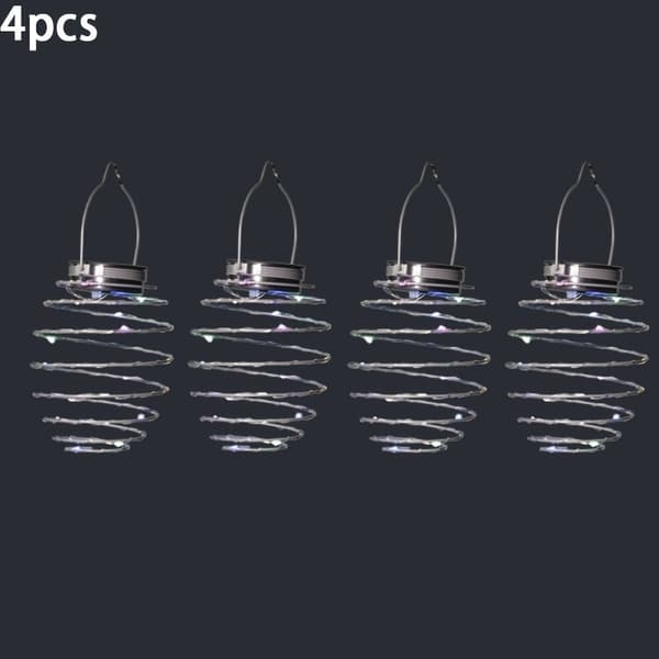 Soldrevne LED-forårspendellamper til havehegn, altansti 5 Packs Warm Light