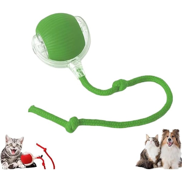 Rullande Boll, Tuggbboll för Hundar, Tuggbboll för Hundar, Interaktiv Hund Smart Boll Leksak, Interaktiv Katt Boll Leksak, 360° Smart Automatisk 206