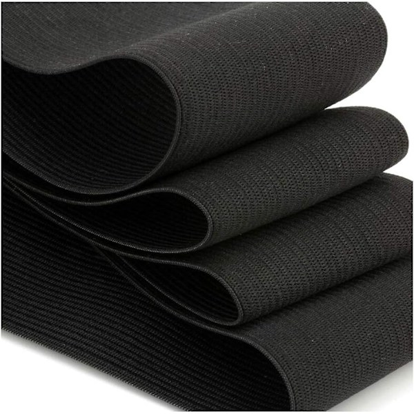 Platt resår Svart Sömnad Hantverk DIY Stretch 40mm 5 meter 2120