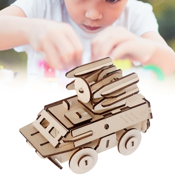 Trepuslespill Leke 3D Barn Baby Pedagogisk Tidlig Læring DIY Puslespill Leke036