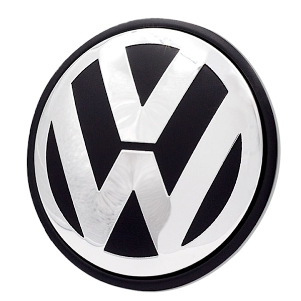 4-pack - Volkswagen VW Centrumkåpor / Hjulnav Emblem - Bil Silver Silver Silver Silver 65 mm - Självhäftande